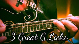 3 Great G Licks for Mandolin