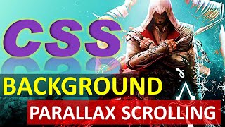 Responsive CSS Parallax Scrolling Effect | Background Scrolling | HTML5 CSS3