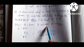 How Can Calculate Radius Of The Bended Parts (in Spring Back Formula)