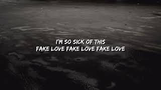 BTS Fake Love Songs | KARAOKE Instrumental With Lyrics | BTS Fake Love Song Lyrics | #bts