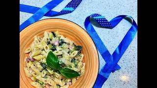 Pasta zucchine e pancetta