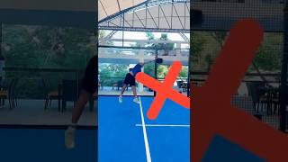 Padel basics for tennis players: the serve. #tennis #padel #padeltips