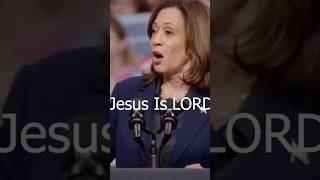 Guy screams out “Jesus is Lord” and Kamala Harris cuts him off and makes Christians mad!