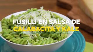 Familia Saludable en Casa | Coditos en salsa de calabacita, kale y queso