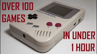 Over 100 Nintendo Game Boy Games In Under 1 Hour