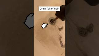 Drain full of hair