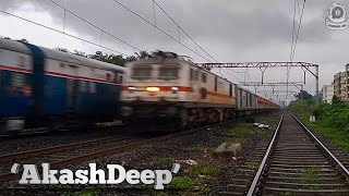 02123 Deccan Queen Crossing with 02943 Daund Indore Express