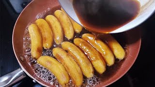 Platanos enmielados una delicia