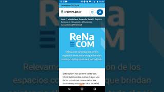 Formulario RENACOM