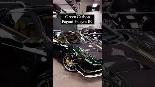 Pagani Huayra BC in beautiful green carbon fiber. #shorts #pagani #carbonfiber