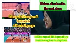 Megawati pemain volleyball ber HIJAB