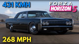 Forza Horizon 5 | 268 MPH (431 KMH) 1962 Lincoln Continental Tune Setup | FH5 Speed Build Tutorials