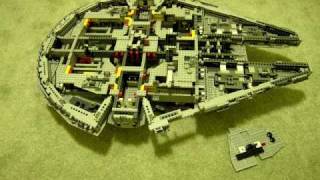 Building the Lego Millennium Falcon (Stop Motion)