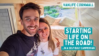 Starting Life on the Road in our Self Built Campervan! | Vanlife Cornwall