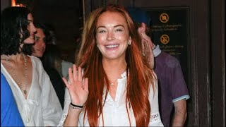 Lindsay Lohan Seen in 1st Photos With Mom Dina & Siblings Since Surprise Marriage