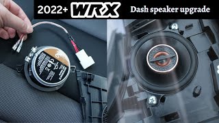 2022 WRX dash speakers upgrade install Infinity Reference 3032CFX 3.5" speaker review