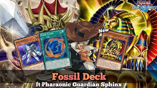 New Pharaonic Guardian Sphinx with Fossil Deck! Golem Hole Skill [Yu-Gi-Oh! Duel Links]