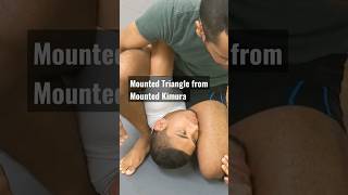 How to Mounted Triangle from Kimura #nogi #bjj