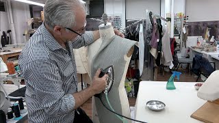 Part 2: How to Prepare a Suit Coat Front Canvas from Raw Materials -- Machine Stitch Method