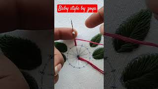 Beautiful Flower Stiching By Hand| #shorts #ytshort #handembroidery