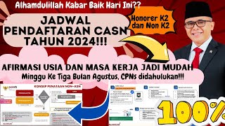 🔴ALHAMDULILLAH❗AGUSTUS DIMULAI SELEKSI DAN SKEMA PENDAFTARAN CASN 2024❓ADA AFIRMASI USIA❗