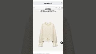 ROMANTIC OPENWORK KNIT SWEATER Zara #onlinevsoffline #zaranewinstore #falloutfits