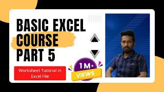 Part -5 ! Worksheet Tutorial In Excel File  ! #excel #explore