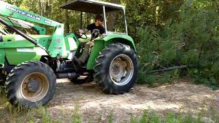 Deutz-Allis 6240 Tractor Pulling Tree