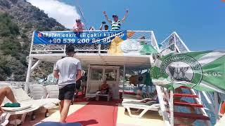 Paradise Parkhead Bar Rebel Boat Cruise Marmaris Turkey June 2023, Go on Home British Soldiers