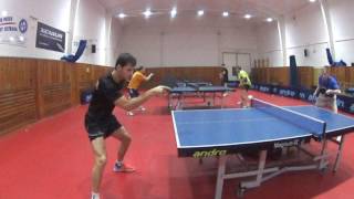 Jakub Kleprlík, forehand, pohled z boku, 240 fps