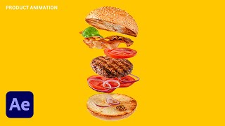 Advanced Burger Commercial in After Effects - After Effects Tutorial | No Plugins Used - Beginners