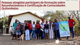 Formação sobre Reconhecimento e Certificação de Comunidades Quilombolas