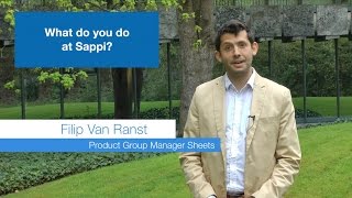 Filip Van Ranst on working at Sappi Europe as Product Group Manager Sheets