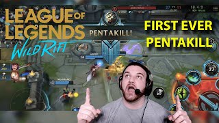 FIRST PENTAKILL EVER IN WILD RIFT?? Master Yi Pentakill + Gameplay | League of Legends: Wild Rift