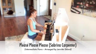 Please Please Please (Sabrina Carpenter)  Piano Sheet Music for Intermediates (Full Song)