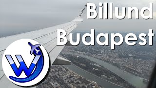 ✈ Ryanair - Sightseeing approach - Billund to Budapest - SP-RKE