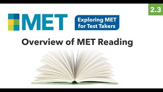 The Michigan English Test (MET) Reading Section Overview