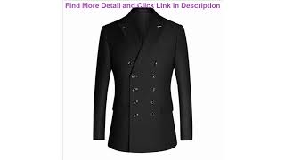 Slide Men Suits Slim Fit Business Party Prom Fashion Double Breasted Suit Peak Lapel Wedding Tuxedo