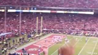 Kaepernick TD during Final Game at Candlestick