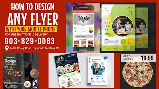 How to design a flyer with your phone