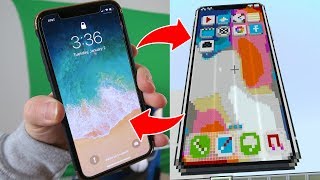 GIANT WORKING Realistic iPhone X in MINECRAFT 📱(Commands/Redstone)