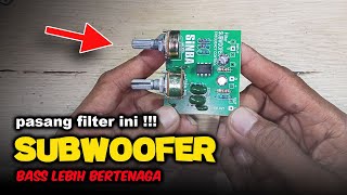 Cara Pasang Filter Subwoofer 2 Potensio di Power Amplifier