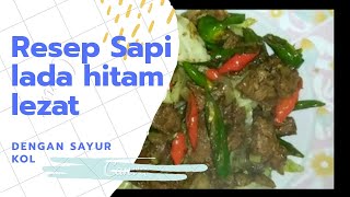 Resep daging sapi lada hitam