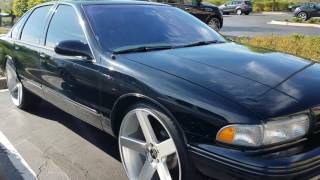 Kreo's 96 impala SS on 26" all machined concave rims sitting perfect!