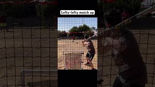 Wiffle ball slider with huge movement | lefty on lefty match up #wiffleball #mlb #baseball #espn