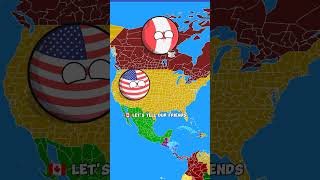 Funny Country Balls | USA Pranks Canada and Friends #countryballs #geography  #viralshorts