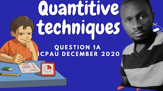 Quantitative Techniques Questions and answers | Qn 1a December 2020 sitting   Kurtosi and Skewness