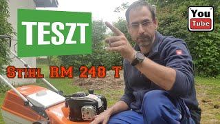 STIHL RM 248 T fűnyíró vélemény, TESZT videó