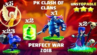 Awesome attacks with bowlers witches Pekka - TH11 war attack strategy - Coc 3 star - PK vs Batlagh2