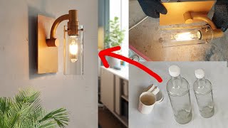 DIY Cara Membuat Lampu Dinding dari Botol Kaca dan Pipa PVC Bekas